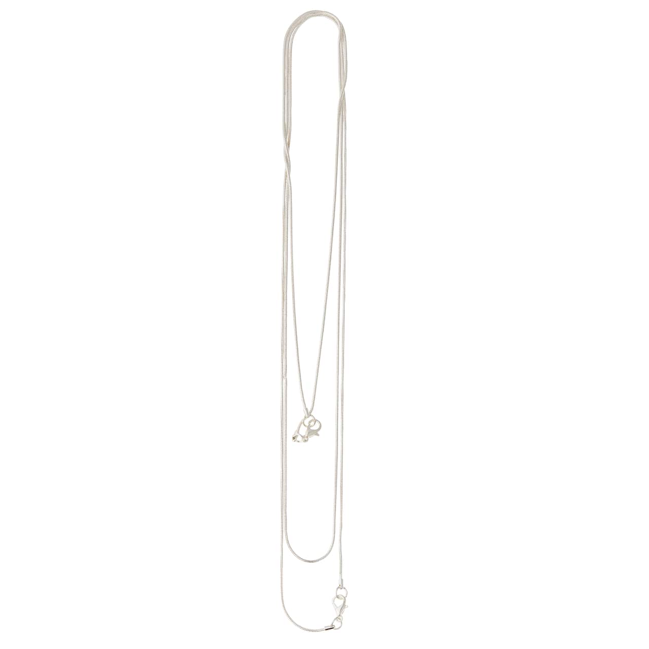 12 Packs: 2 ct. (24 total) Silver Necklaces by Bead Landing™
